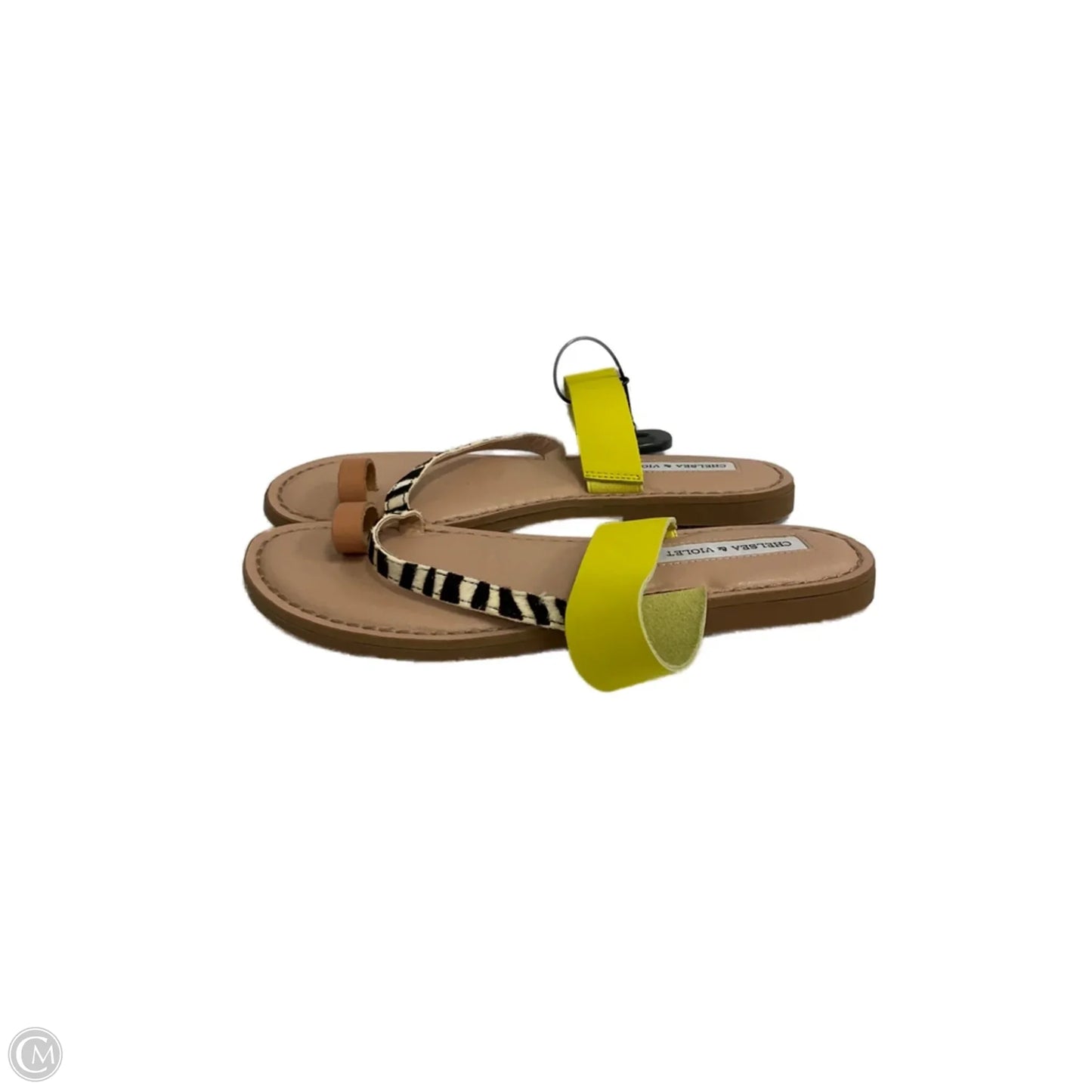 Sandals Flip Flops By Chelsea And Violet In Yellow, Size: 7