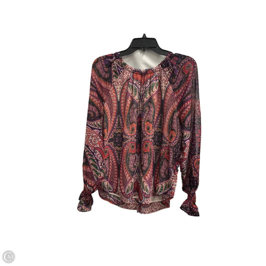 Top Long Sleeve By Loft In Purple, Size: M