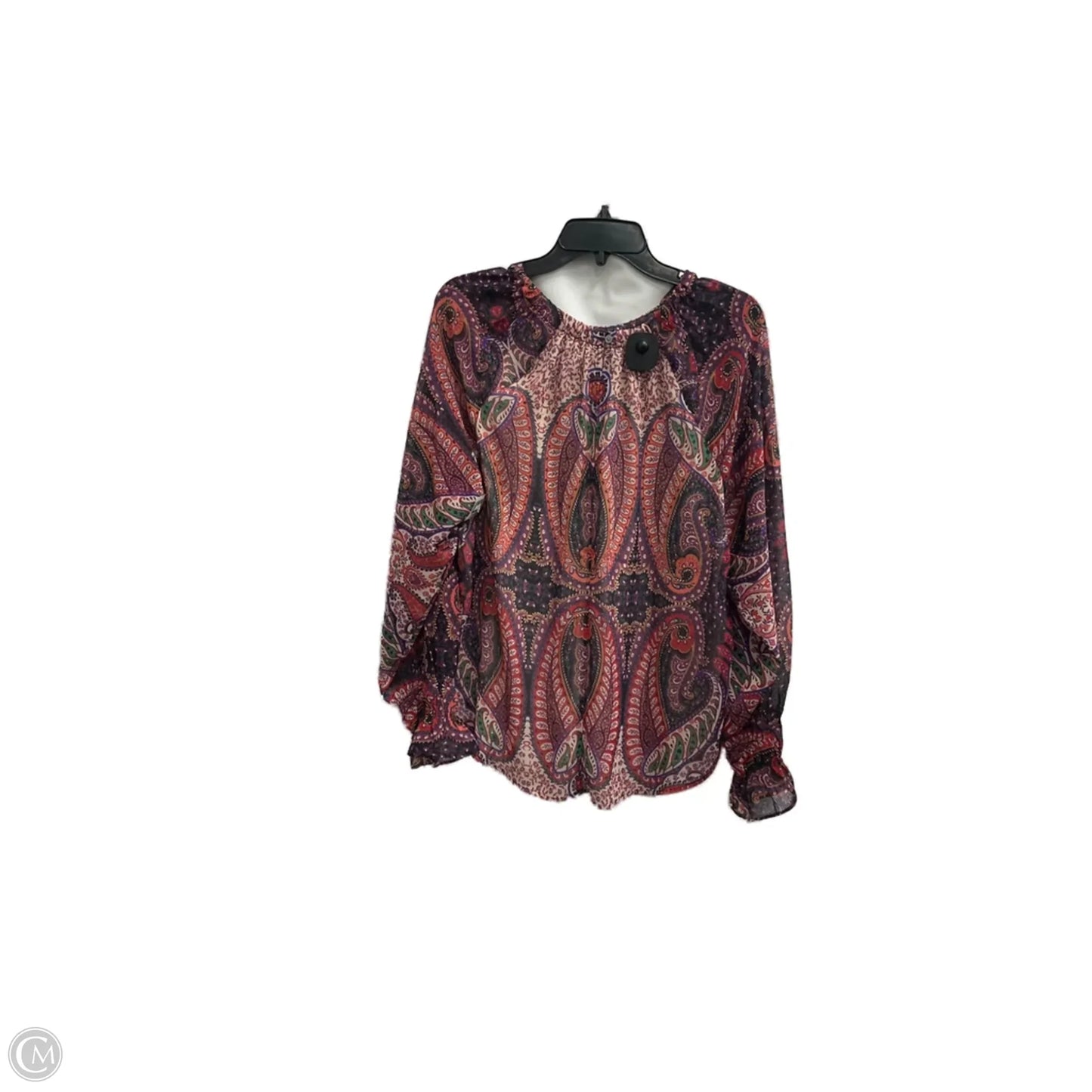 Top Long Sleeve By Loft In Purple, Size: M