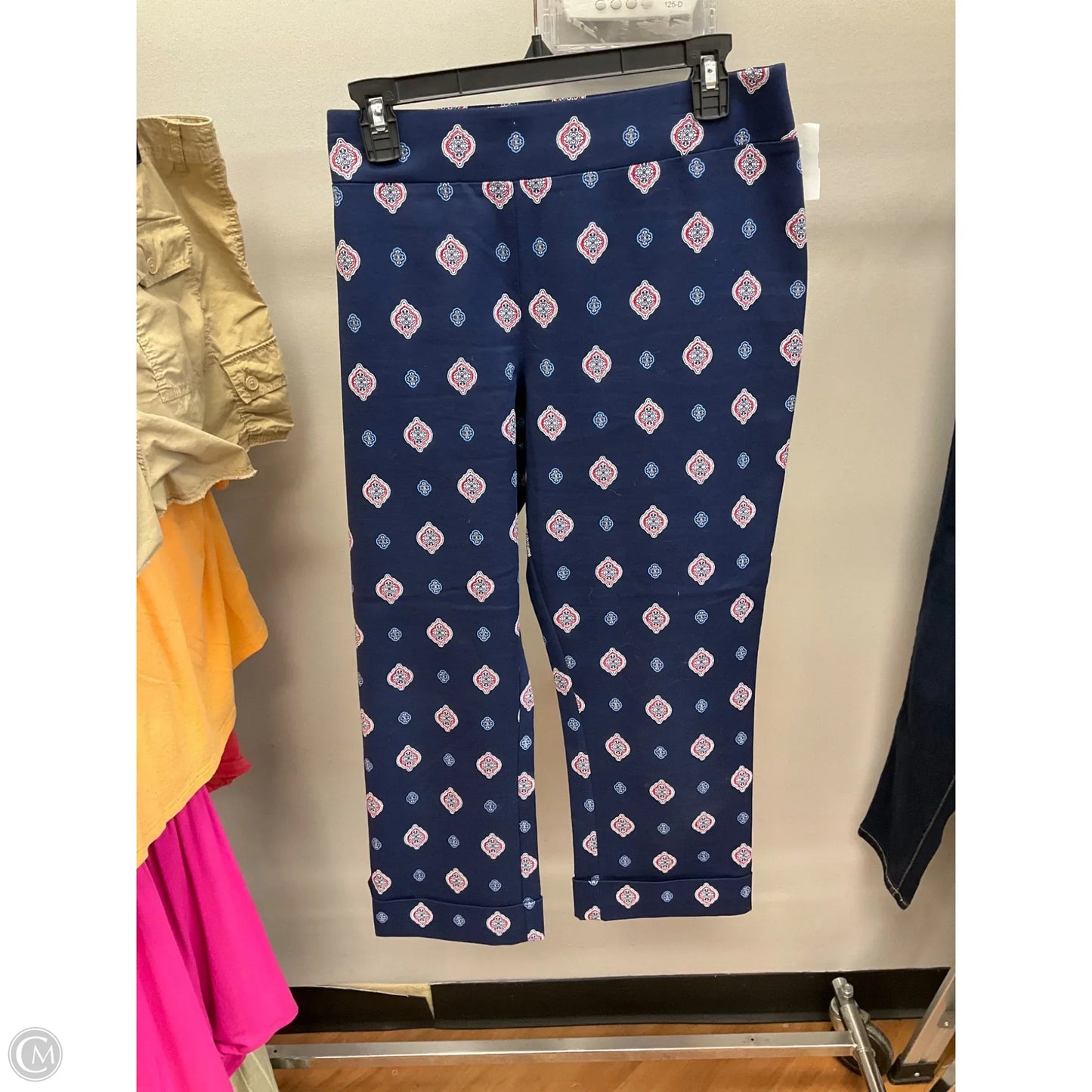 Capris By Dana Buchman In Blue, Size: L