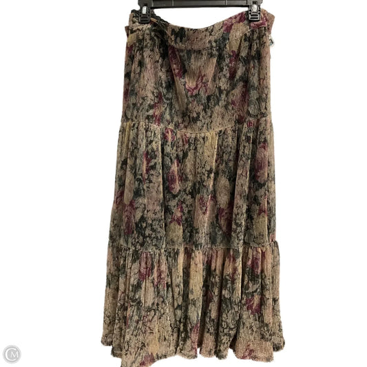 Skirt Maxi By Lc Lauren Conrad In Floral Print, Size: 3x