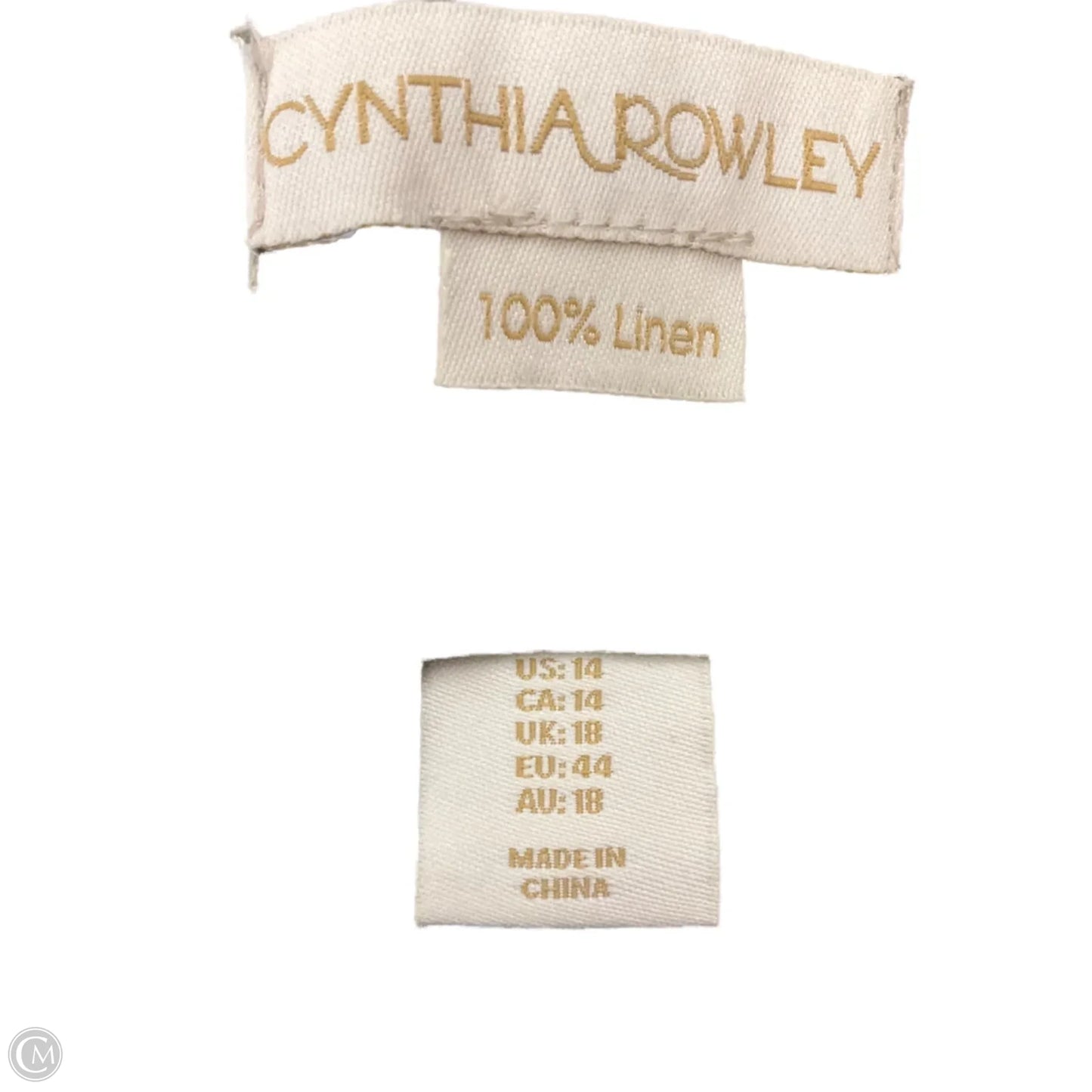 Pants Linen By Cynthia Rowley In Green, Size: 14