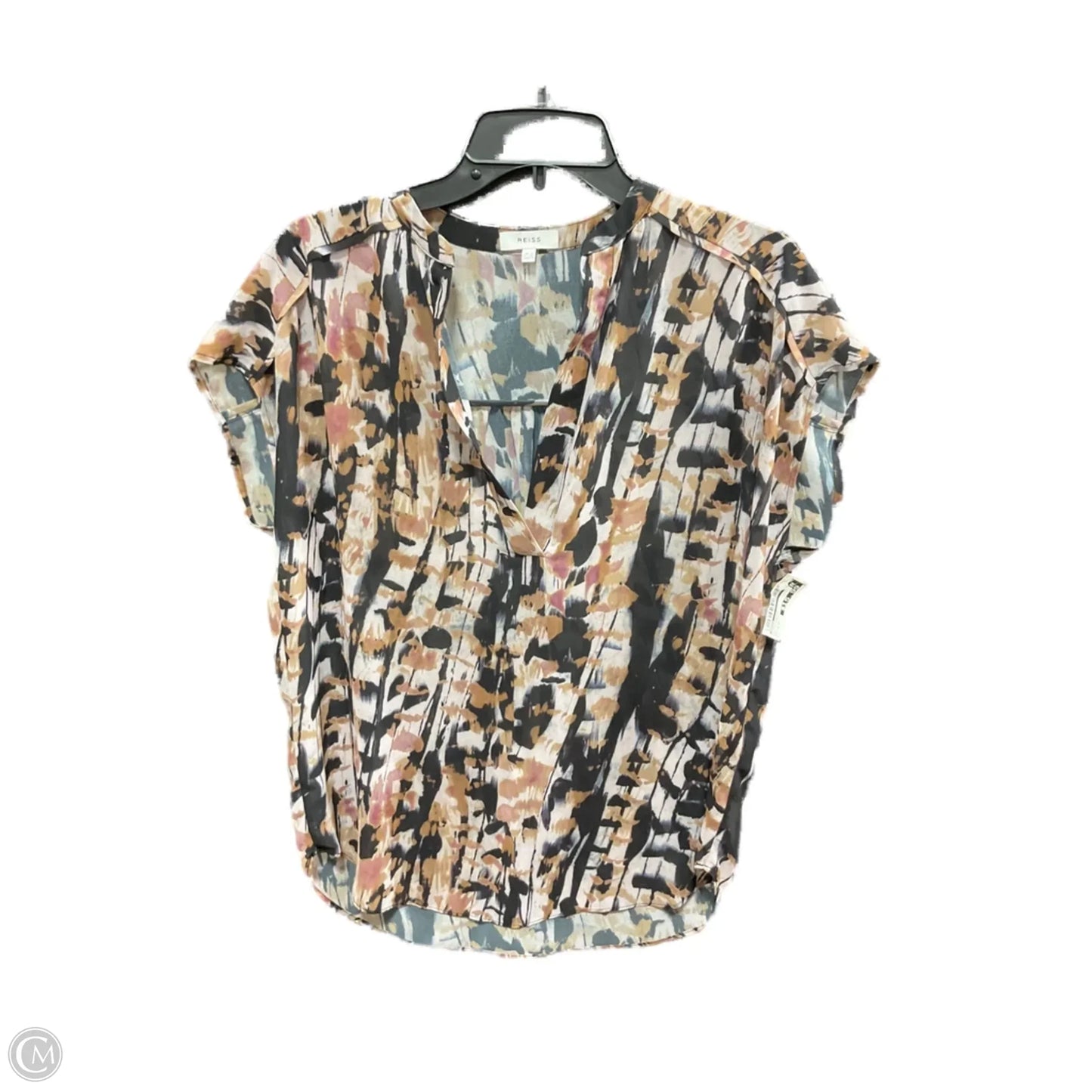 Top Sleeveless By Reiss In Black & Brown, Size: 2