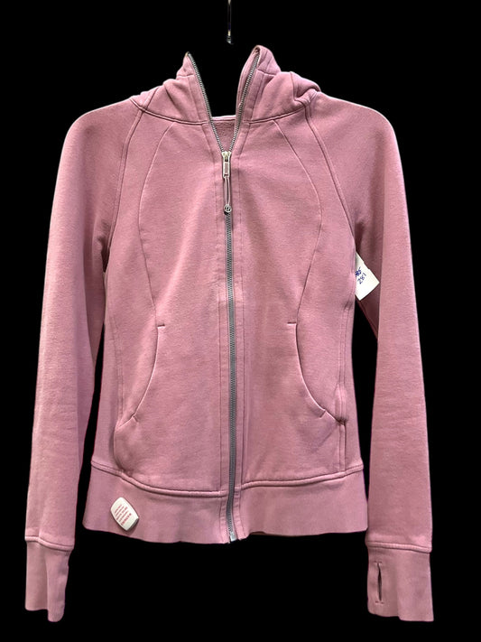 Athletic Jacket By Lululemon In Pink, Size: 4