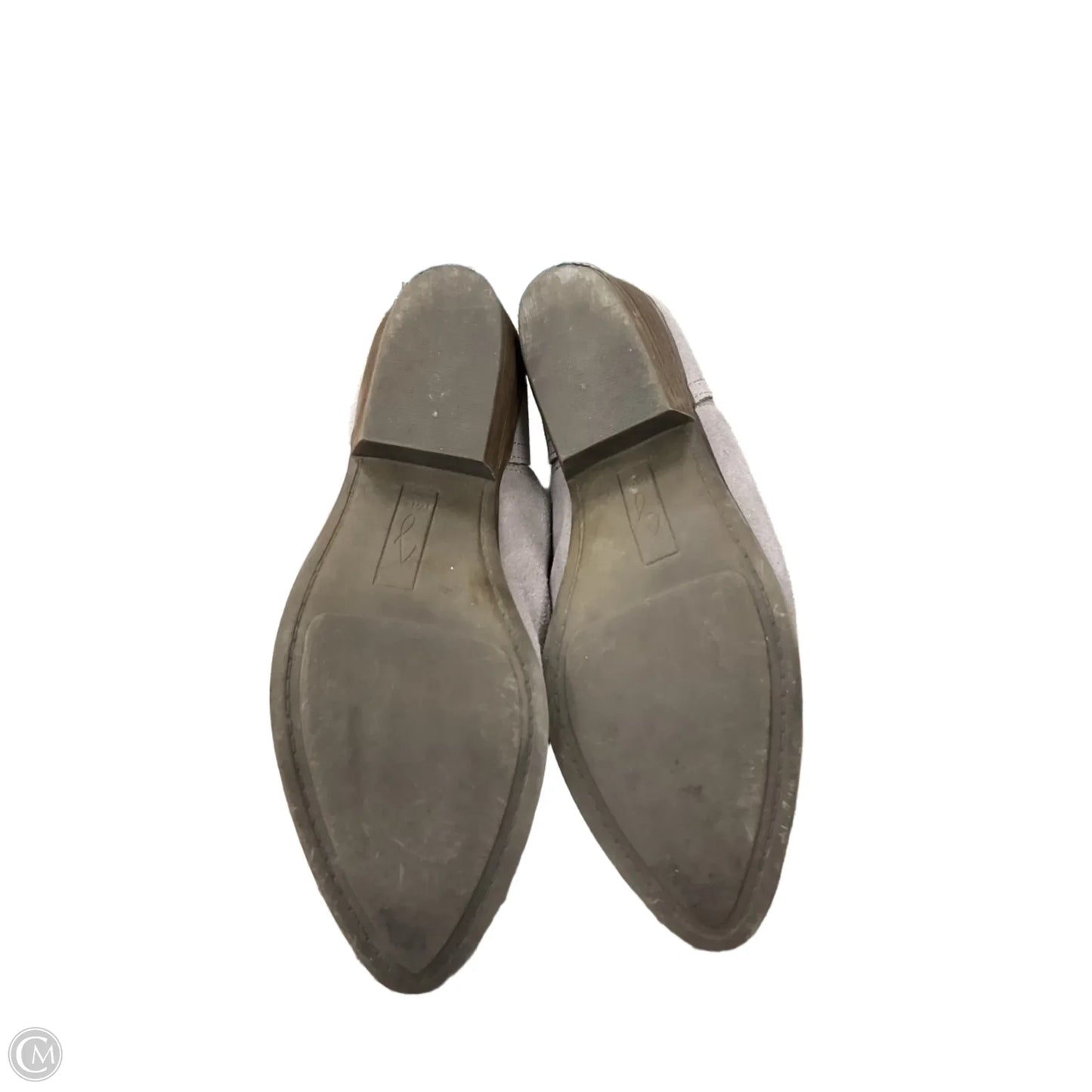 Boots Ankle Heels By Joie In Grey, Size: 7.5