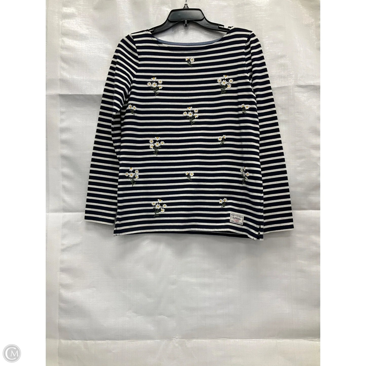 Top Long Sleeve By Talbots In Striped Pattern, Size: Xs