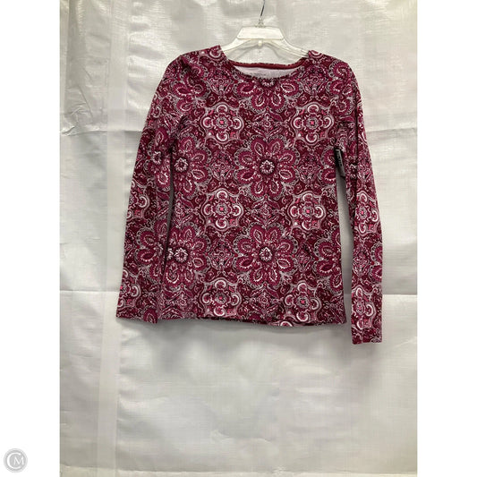 Top Long Sleeve By Talbots In Purple & Red, Size: S