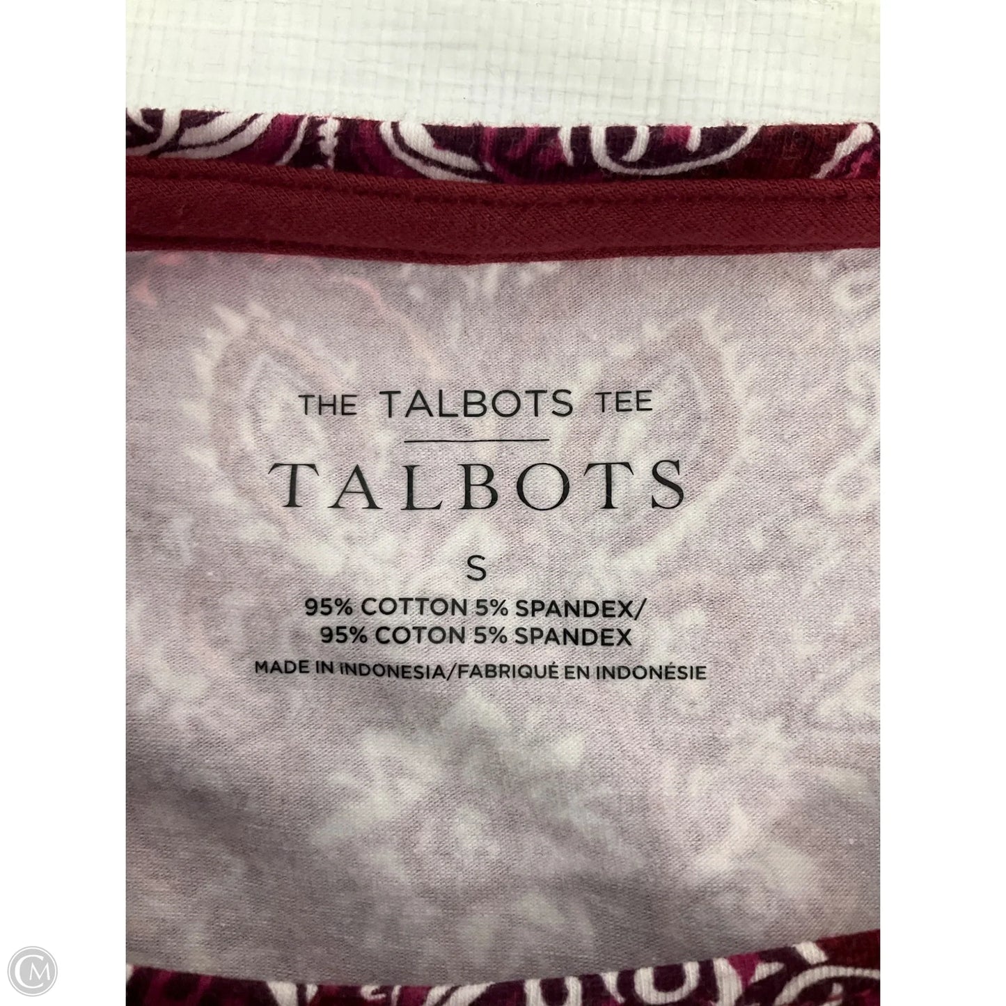 Top Long Sleeve By Talbots In Purple & Red, Size: S