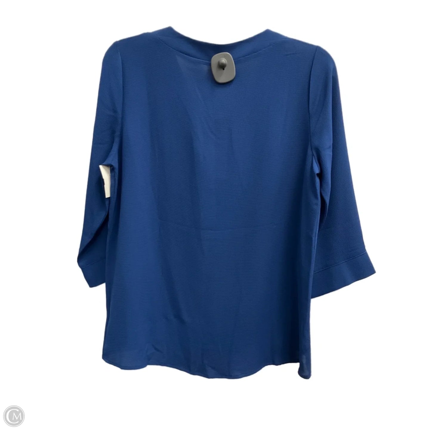 Top 3/4 Sleeve By Ny Collection In Blue, Size: Mp