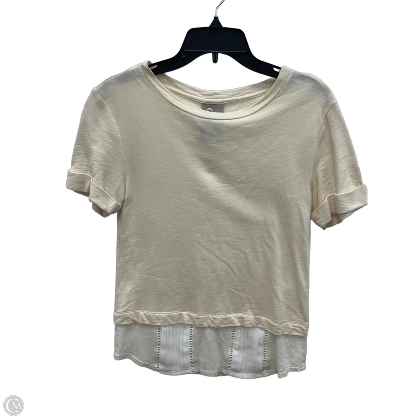 Top Short Sleeve By Dolan Left Coast In Beige, Size: Xs