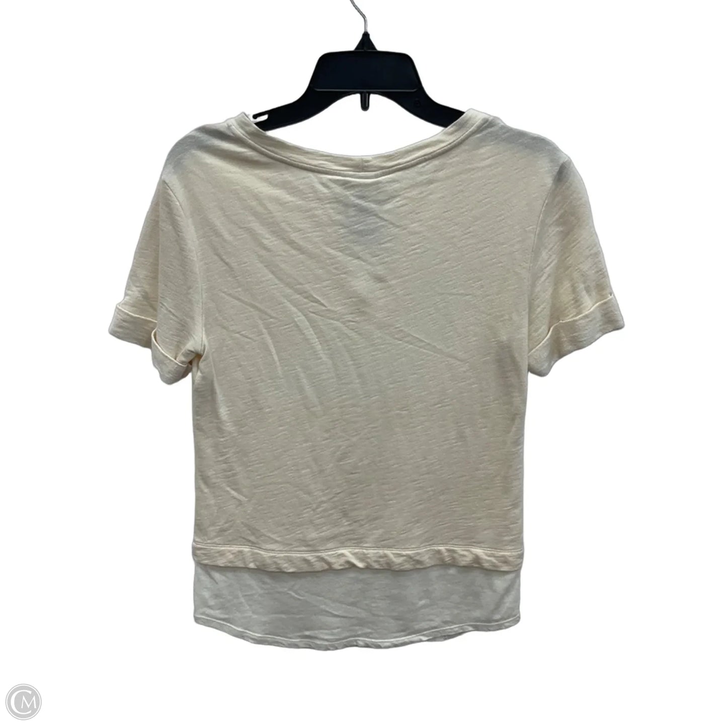 Top Short Sleeve By Dolan Left Coast In Beige, Size: Xs