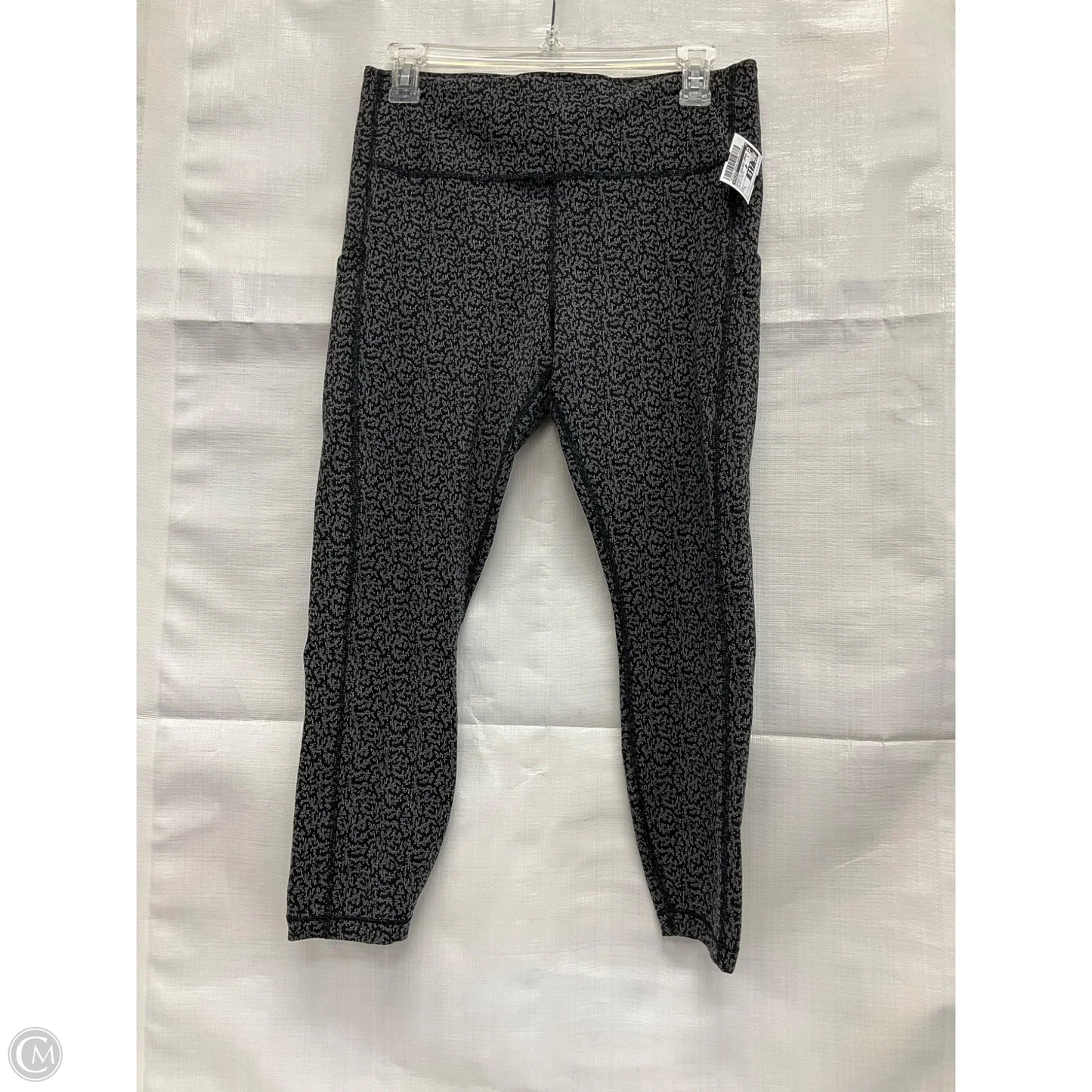 Athletic Leggings Capris By Athleta In Black & White, Size: L