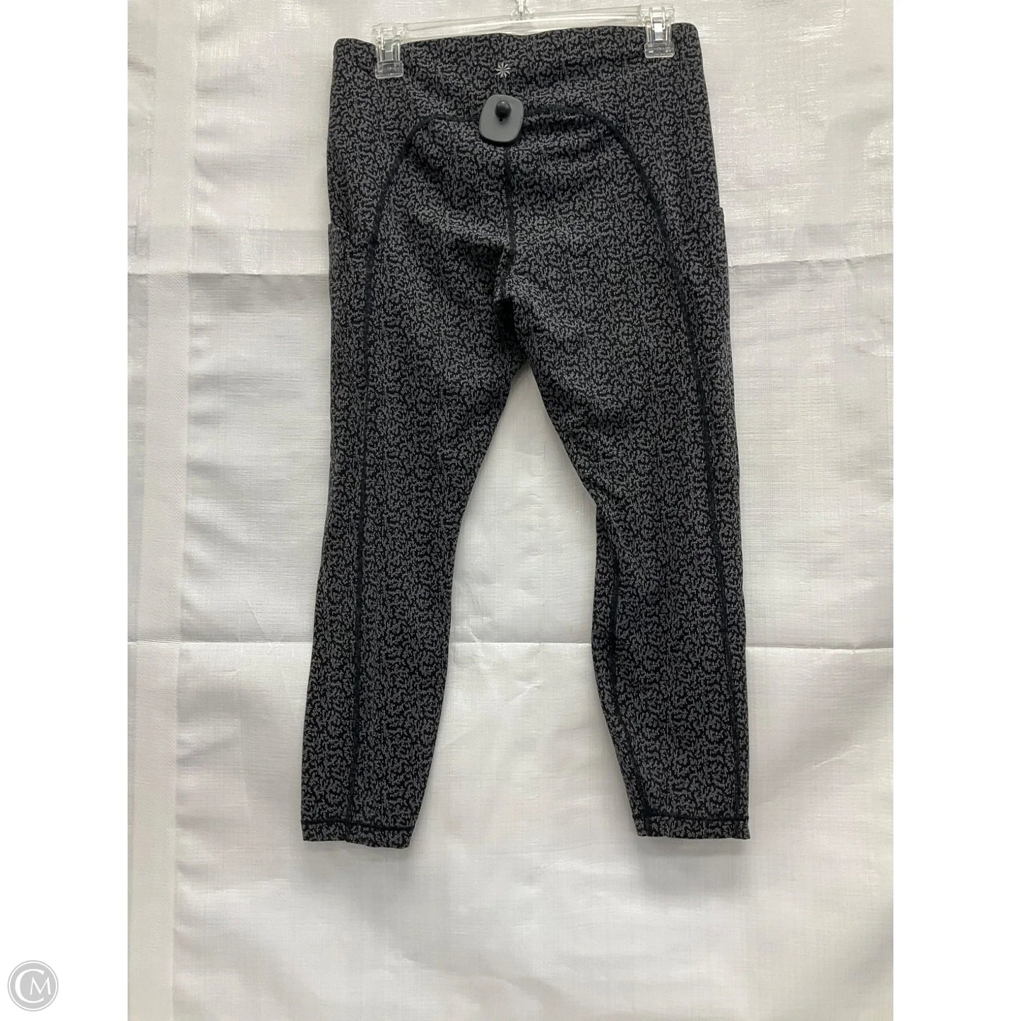 Athletic Leggings Capris By Athleta In Black & White, Size: L
