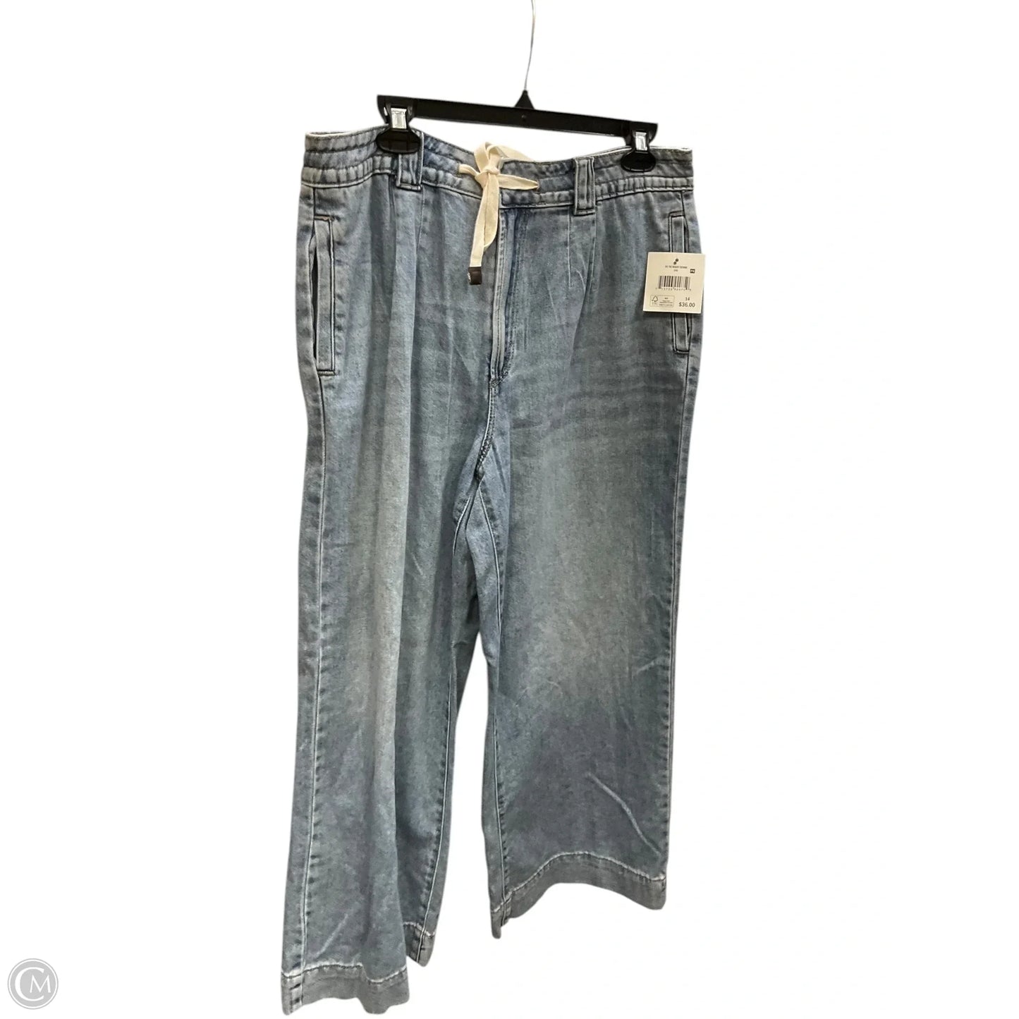 Jeans Wide Leg By Falls Creek In Blue Denim, Size: 14