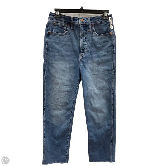 Jeans Straight By Madewell In Blue Denim, Size: 6