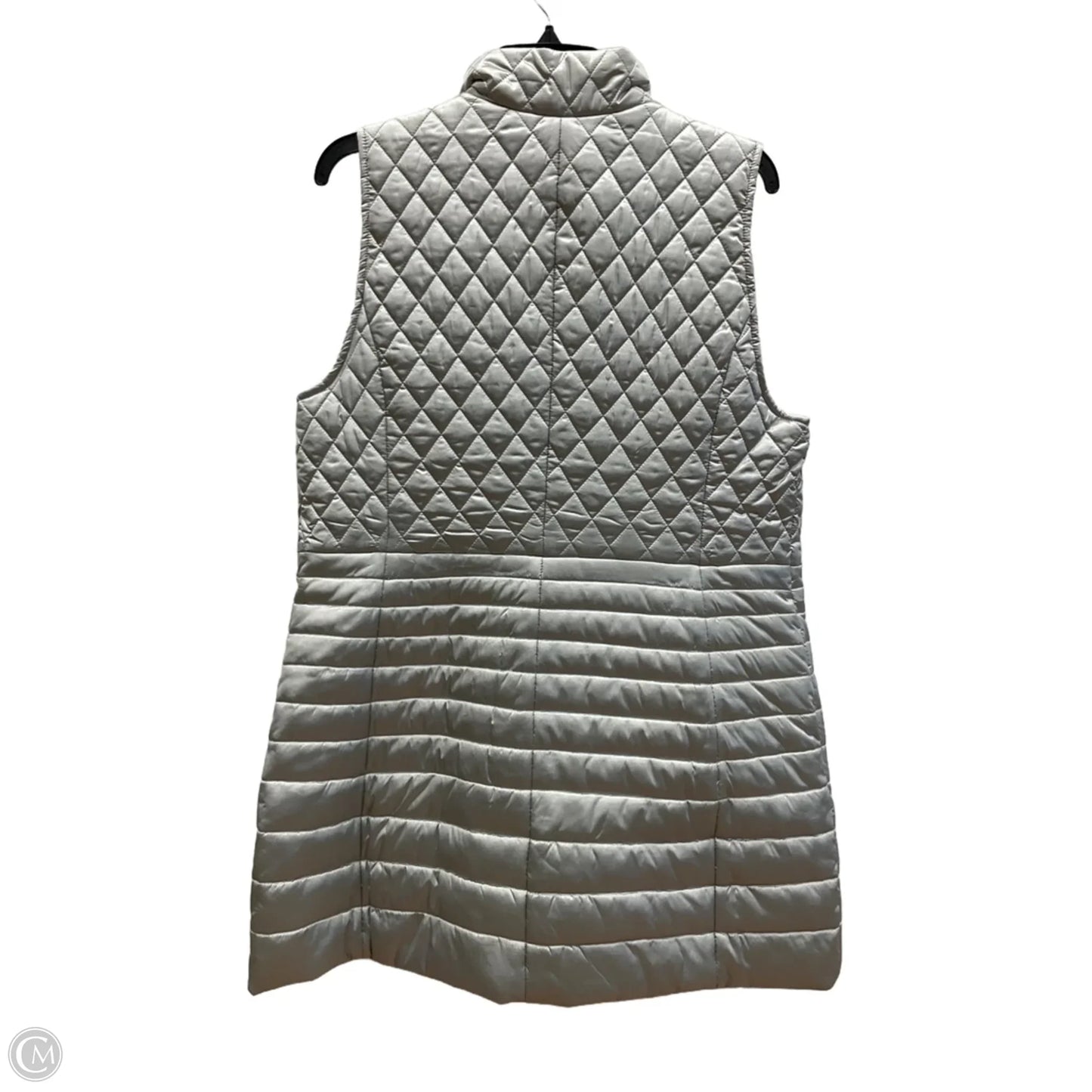 Vest Puffer & Quilted By Talbots In Silver, Size: L