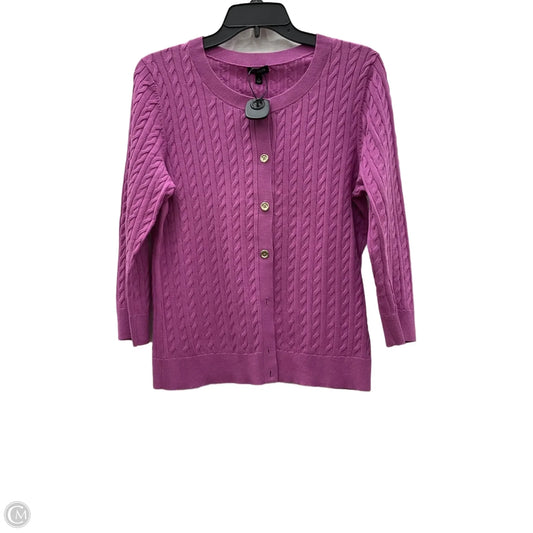 Cardigan By Talbots In Purple, Size: L