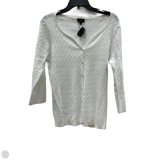 Cardigan By Talbots In White, Size: L