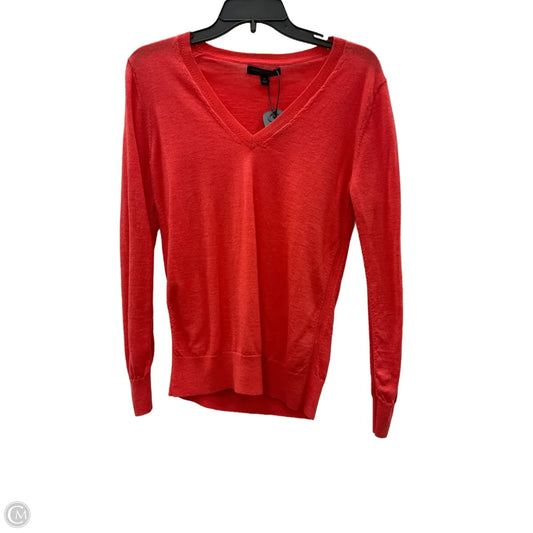 Top Long Sleeve By Banana Republic In Coral, Size: M