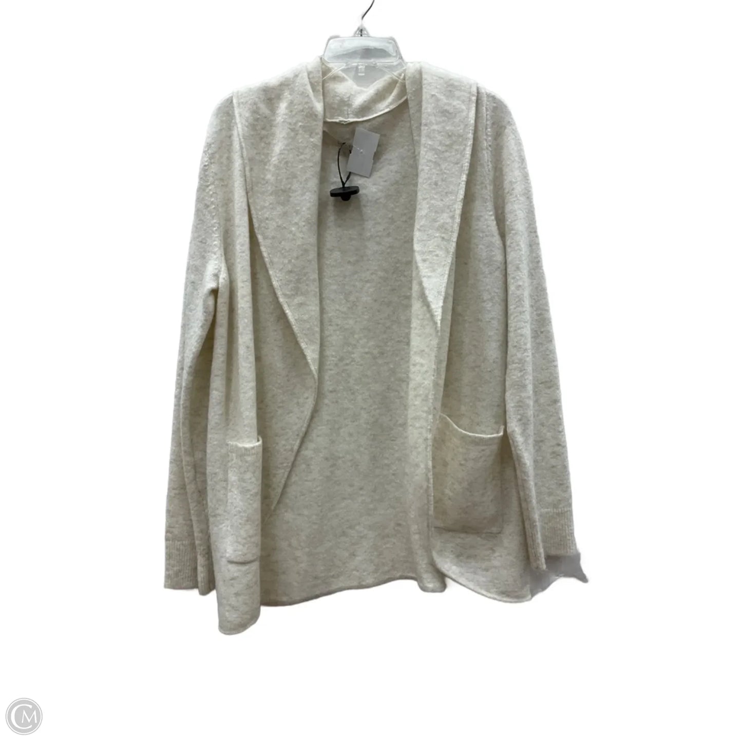 Cardigan By Loft In Cream, Size: L