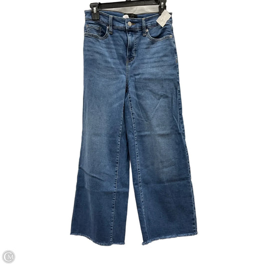 Jeans Wide Leg By Banana Republic In Blue Denim, Size: 0