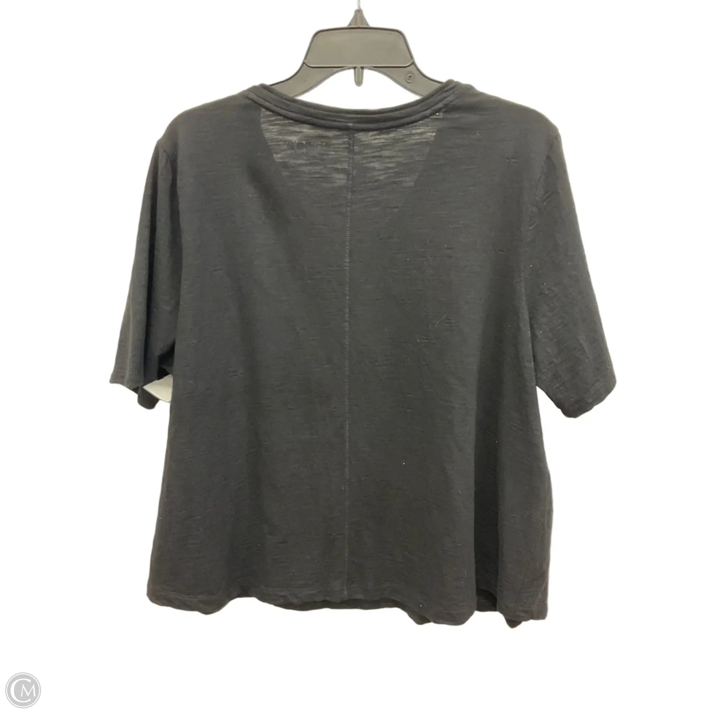 Top Short Sleeve Basic By Chicos In Black, Size: Xxl