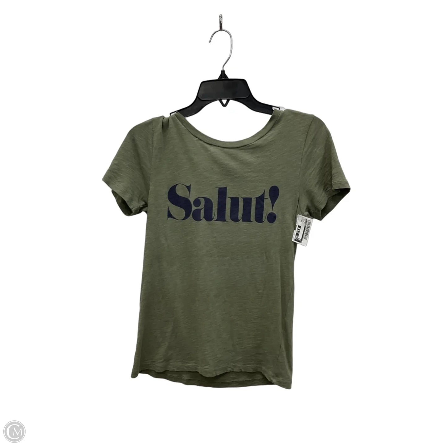 Top Short Sleeve By J. Crew In Green, Size: Xs