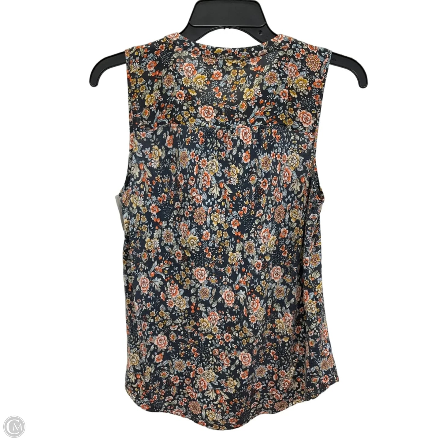 Top Sleeveless By Loft In Floral Print, Size: Xs