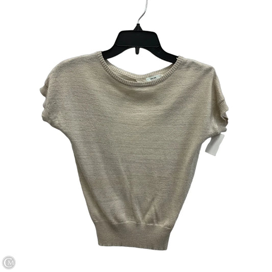 Top Short Sleeve By Kimichi Blue In Gold, Size: Xs
