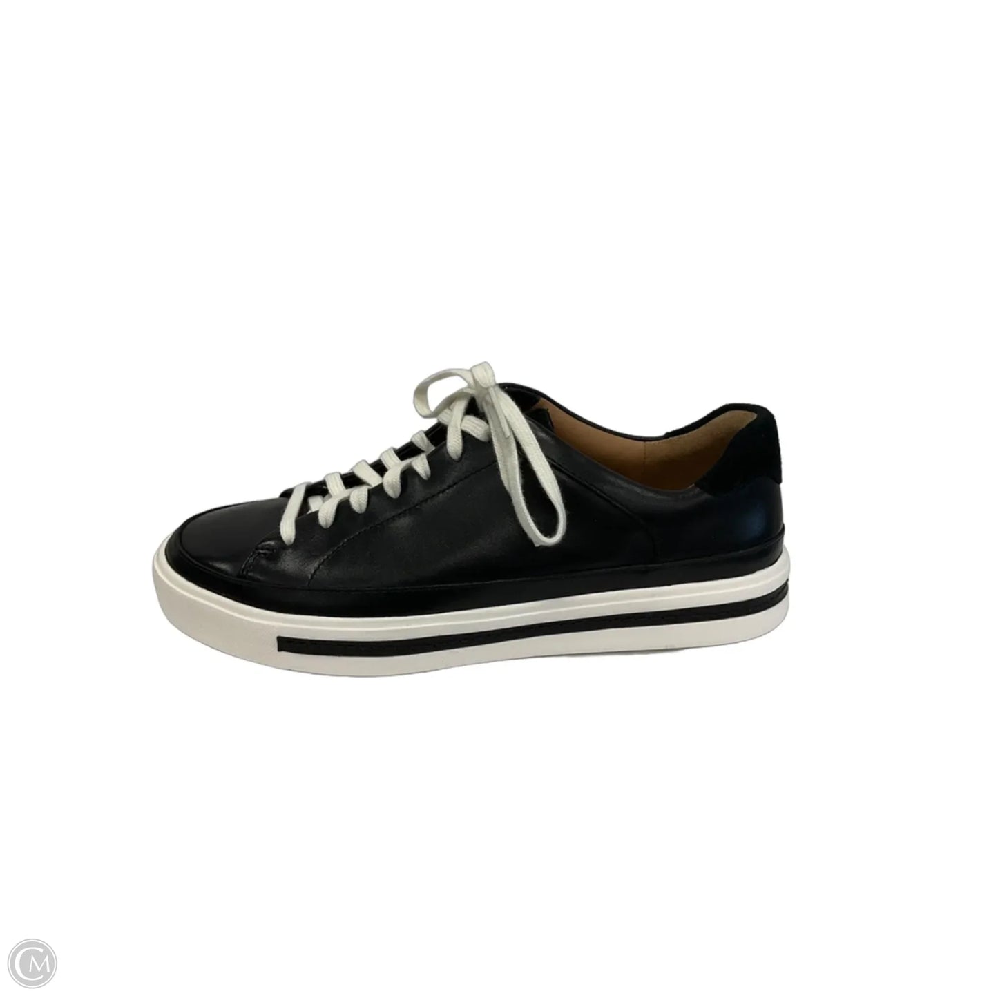 Shoes Sneakers By Clarks In Black, Size: 7.5