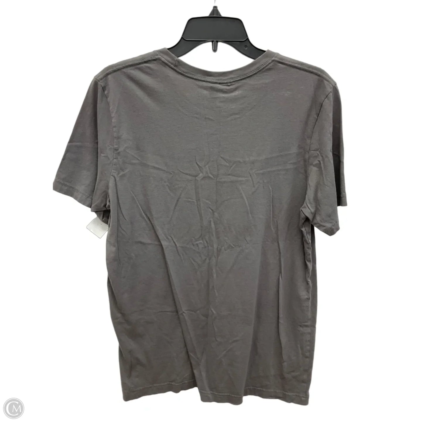 Top Short Sleeve Basic By Canvas In Grey, Size: L