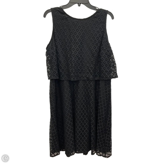 Dress Casual Midi By Chicos In Black, Size: L