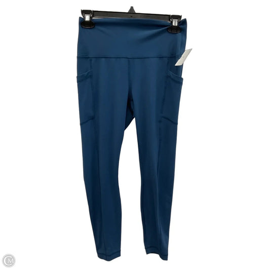 Athletic Leggings By Yogalicious In Blue, Size: M