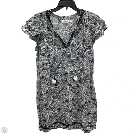 Dress Casual Short By Vineyard Vines In Black & Cream, Size: S