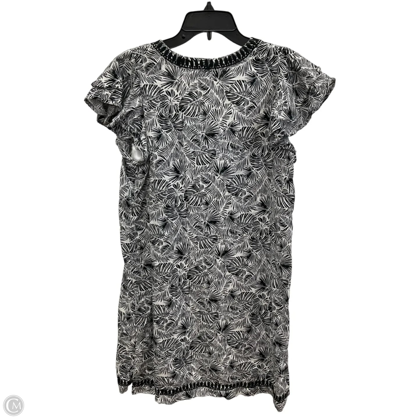 Dress Casual Short By Vineyard Vines In Black & Cream, Size: S
