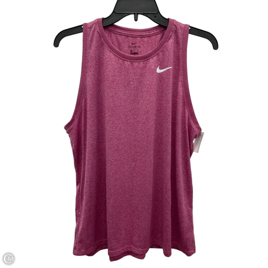 Athletic Tank Top By Nike Apparel In Pink, Size: Xl