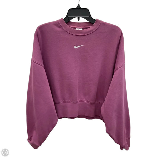 Athletic Sweatshirt Crewneck By Nike In Purple, Size: Sp