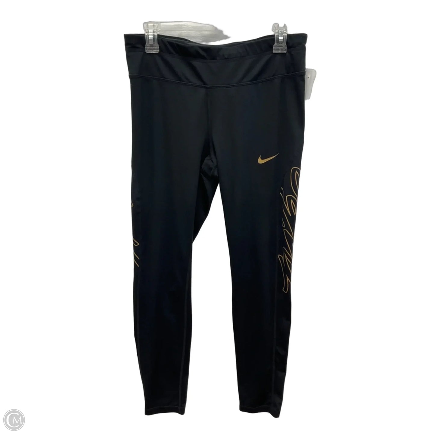Athletic Leggings By Nike In Black, Size: L