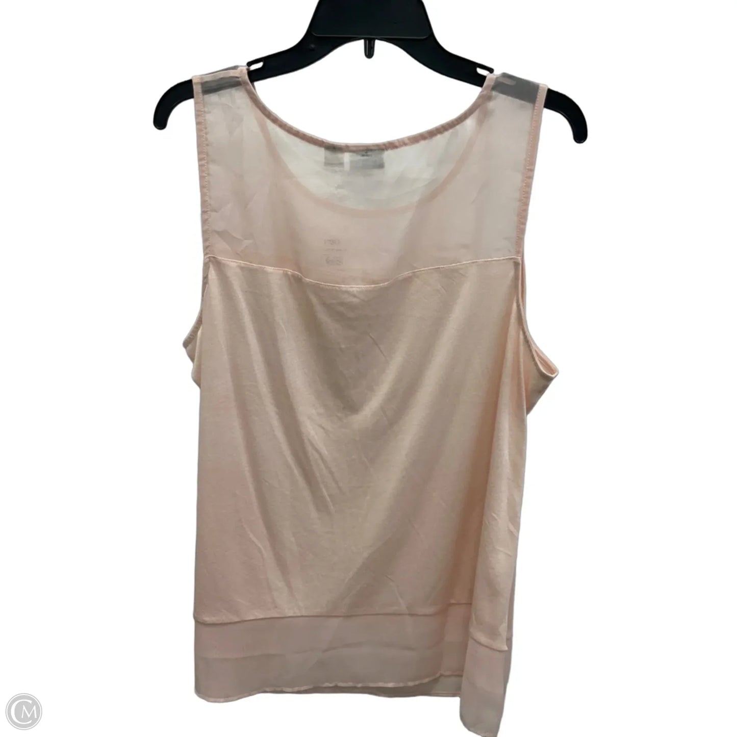 Top Sleeveless By Cato In Pink, Size: 2x
