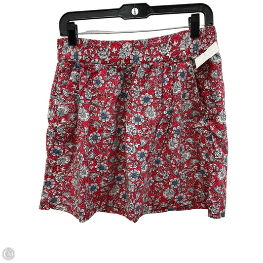 Skirt Mini & Short By Loft In Red, Size: 4