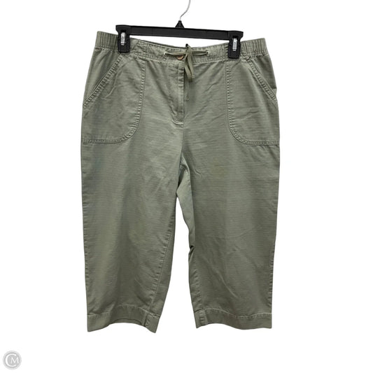 Capris By Studio Works In Green, Size: 10