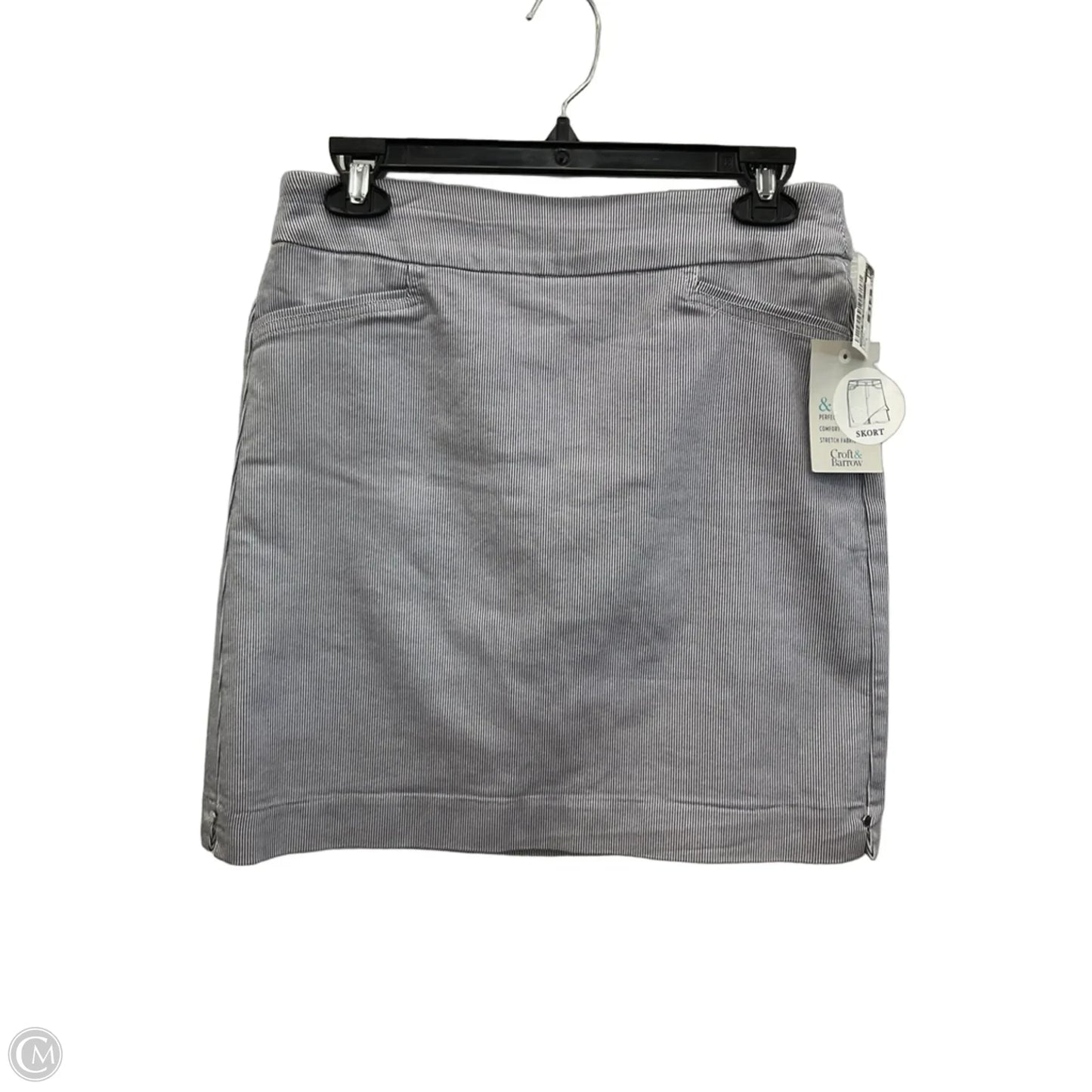 Skort By Croft And Barrow In Striped Pattern, Size: 4