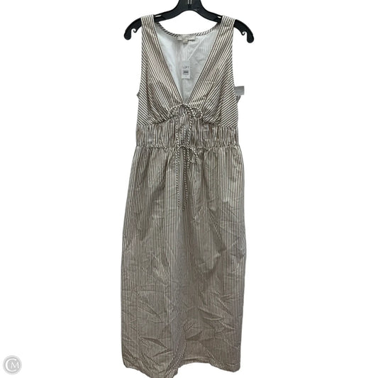 Dress Casual Maxi By Loft In Striped Pattern, Size: 8