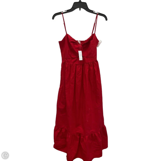 Dress Casual Maxi By Loft In Red, Size: M