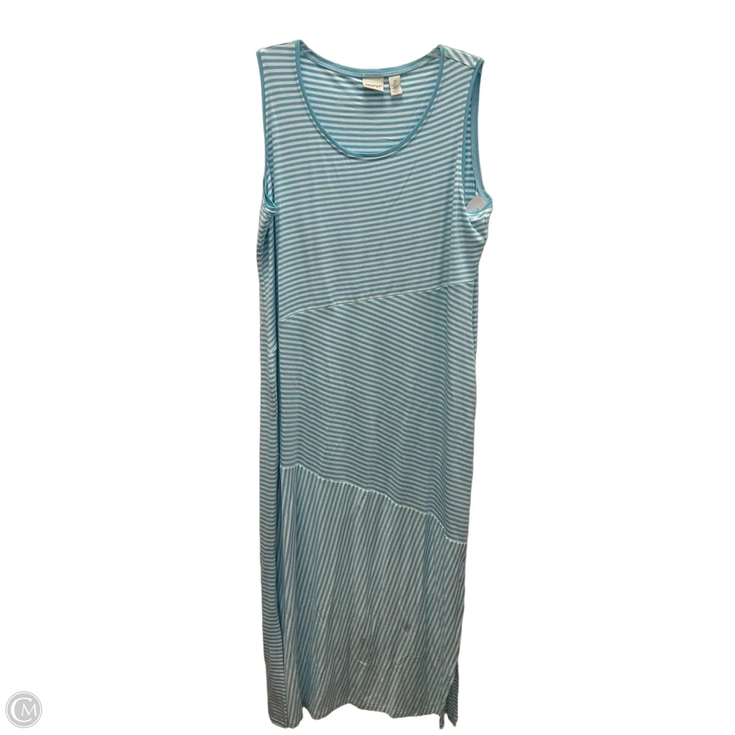 Dress Casual Maxi By Zenergy By Chicos In Striped Pattern, Size: L