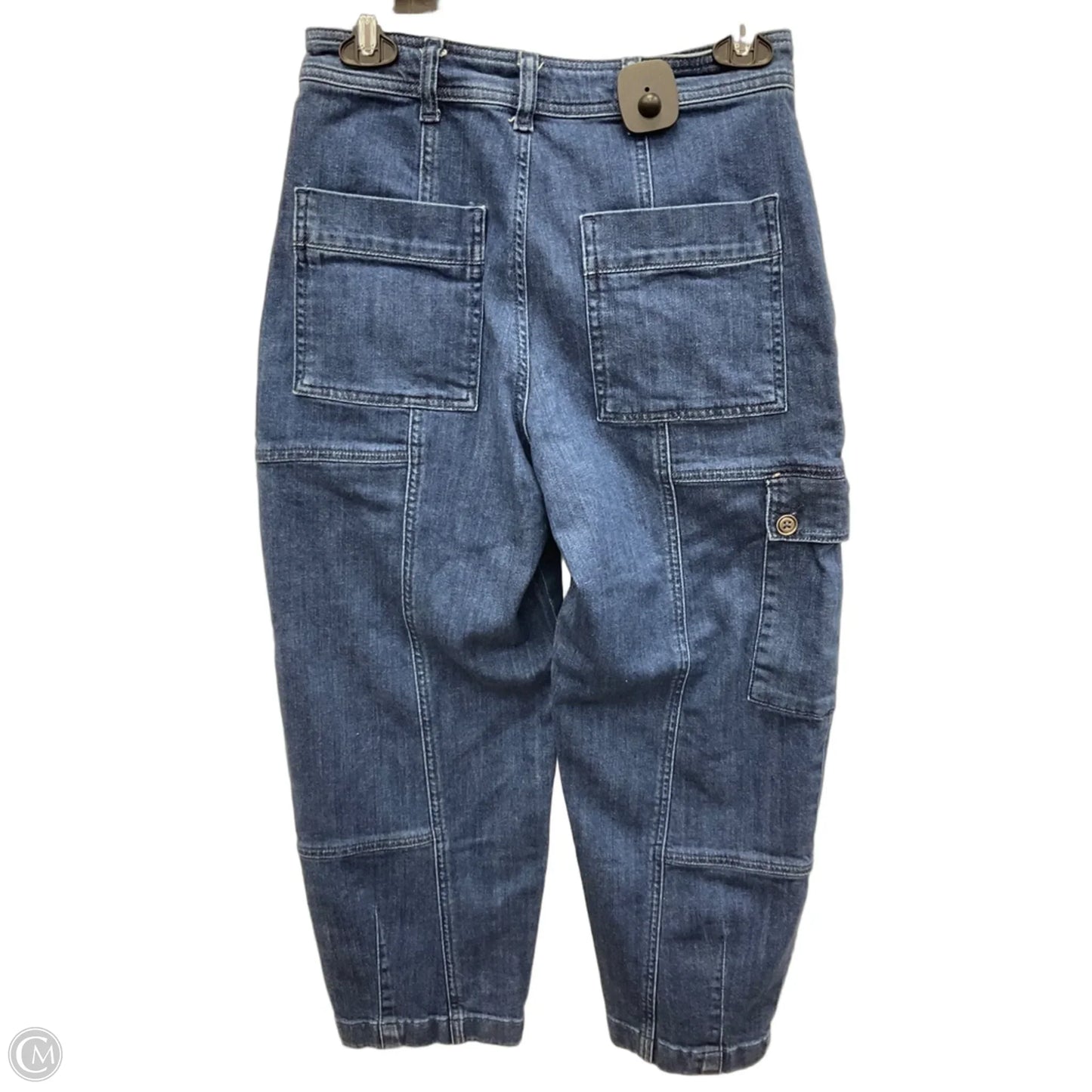 Jeans Cropped By Pilcro In Blue Denim, Size: 4