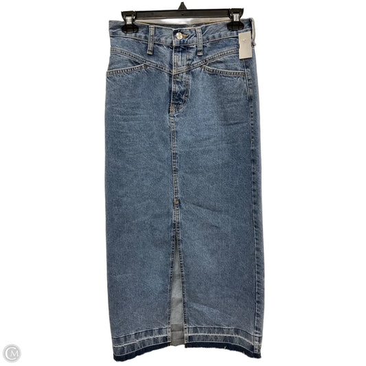 Skirt Maxi By Mng In Blue Denim, Size: 4