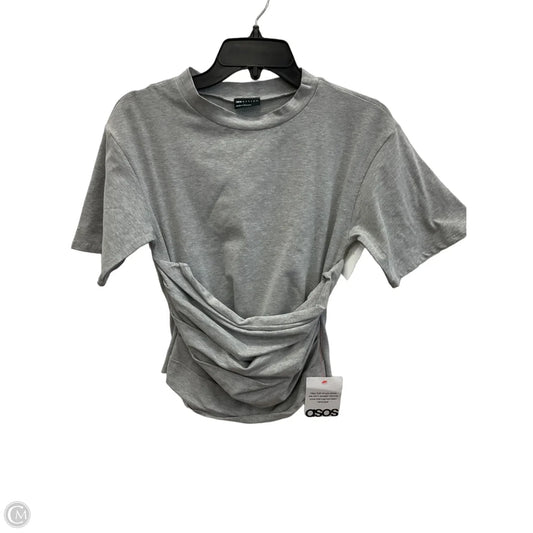 Top Short Sleeve By Asos In Grey, Size: S