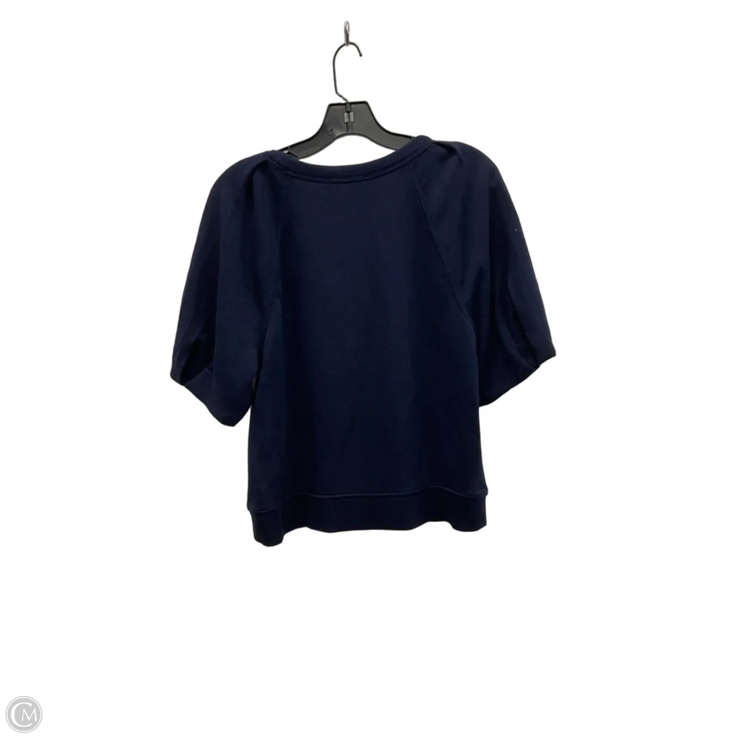 Top Short Sleeve By Loft In Navy, Size: S