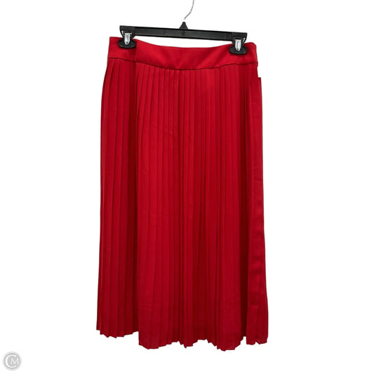 Skirt Midi By J. Crew In Red, Size: 6